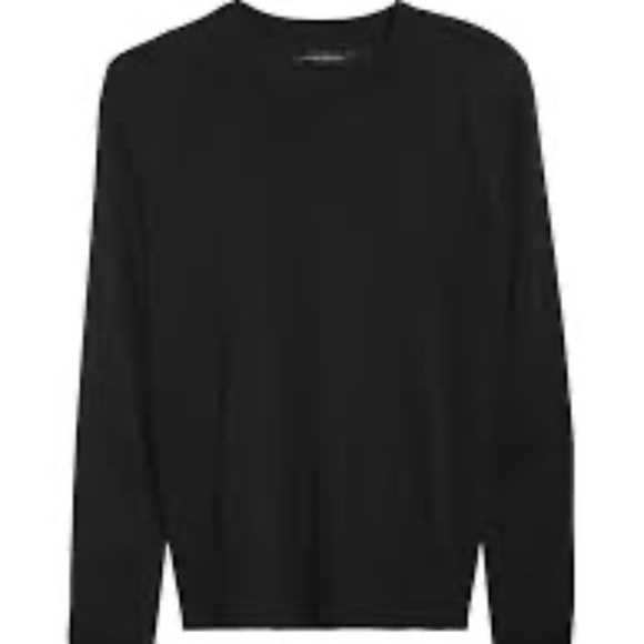Banana Republic Silk Cashmere Crew Neck Long Sleeve Relaxed Sweater